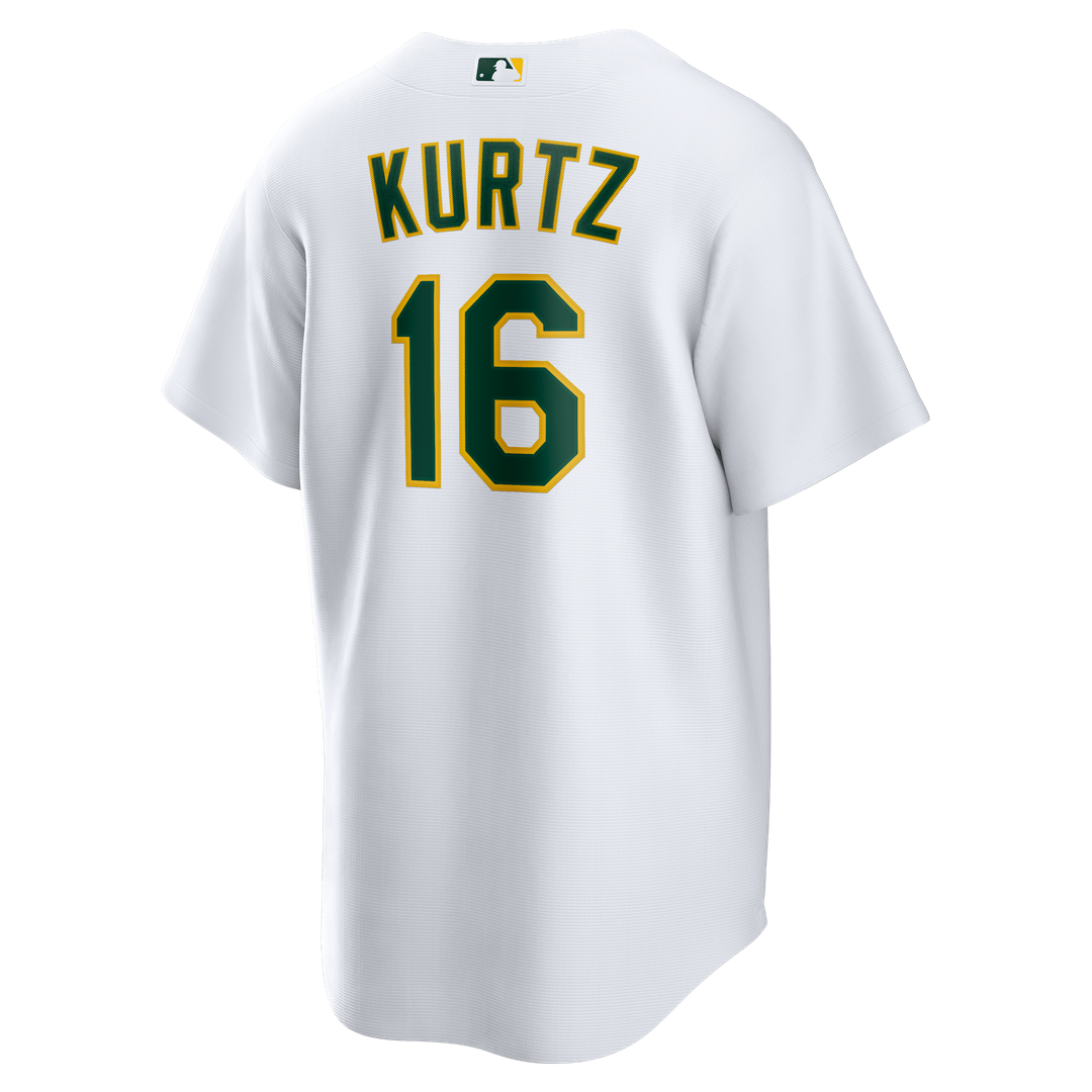 Nick Kurtz Athletics Nike Home Replica Jersey - White | MLB Fan Gear