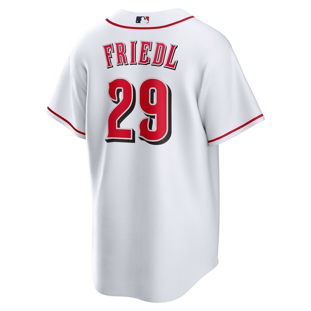 TJ Friedl Cincinnati Reds Nike Home Replica Jersey - White | MLB Fan Gear