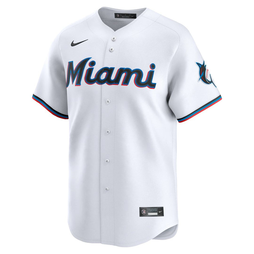 Miami Marlins Nike Home Limited Custom Jersey - White | MLB Fan Gear