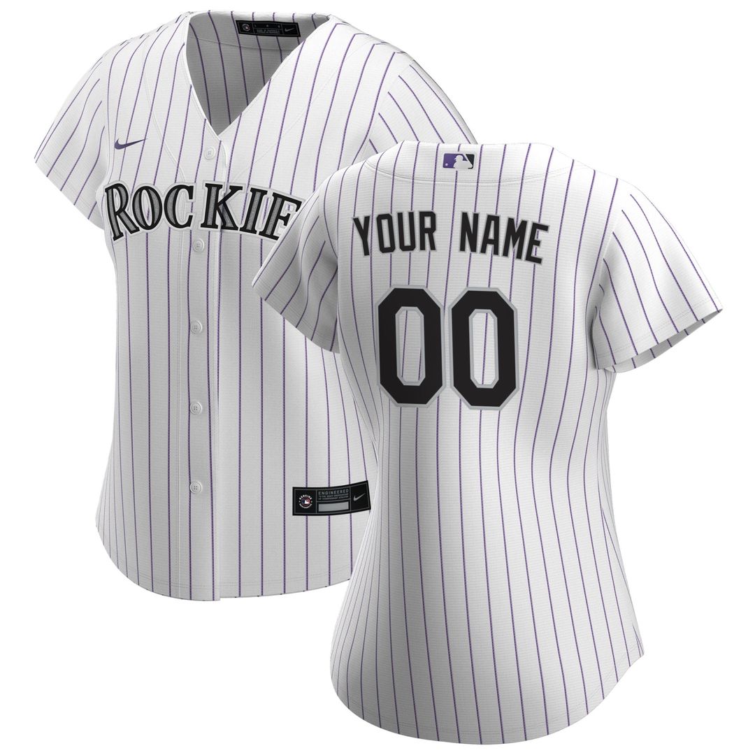 Colorado Rockies Nike Women's Home Replica Custom Jersey - White | MLB Fan Gear