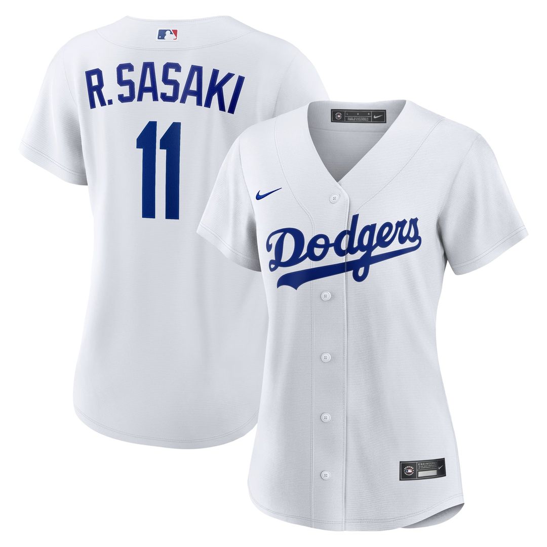 Rōki Sasaki Los Angeles Dodgers Nike Women's Replica Jersey - White | MLB Fan Gear