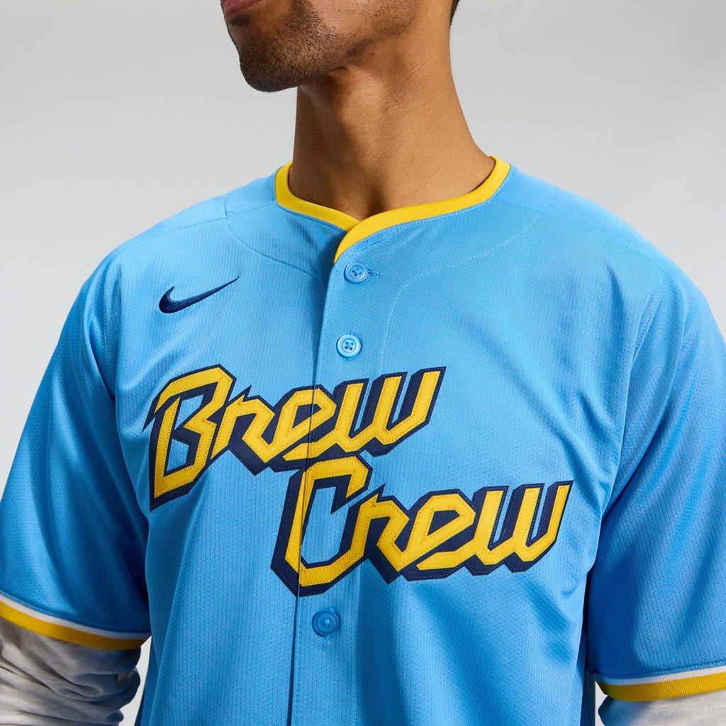 Milwaukee Brewers Nike City Connect Limited Jersey - Light Blue | MLB Fan Gear