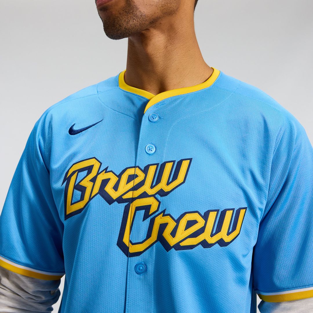 Milwaukee Brewers Nike City Connect Limited Jersey - Light Blue | MLB Fan Gear