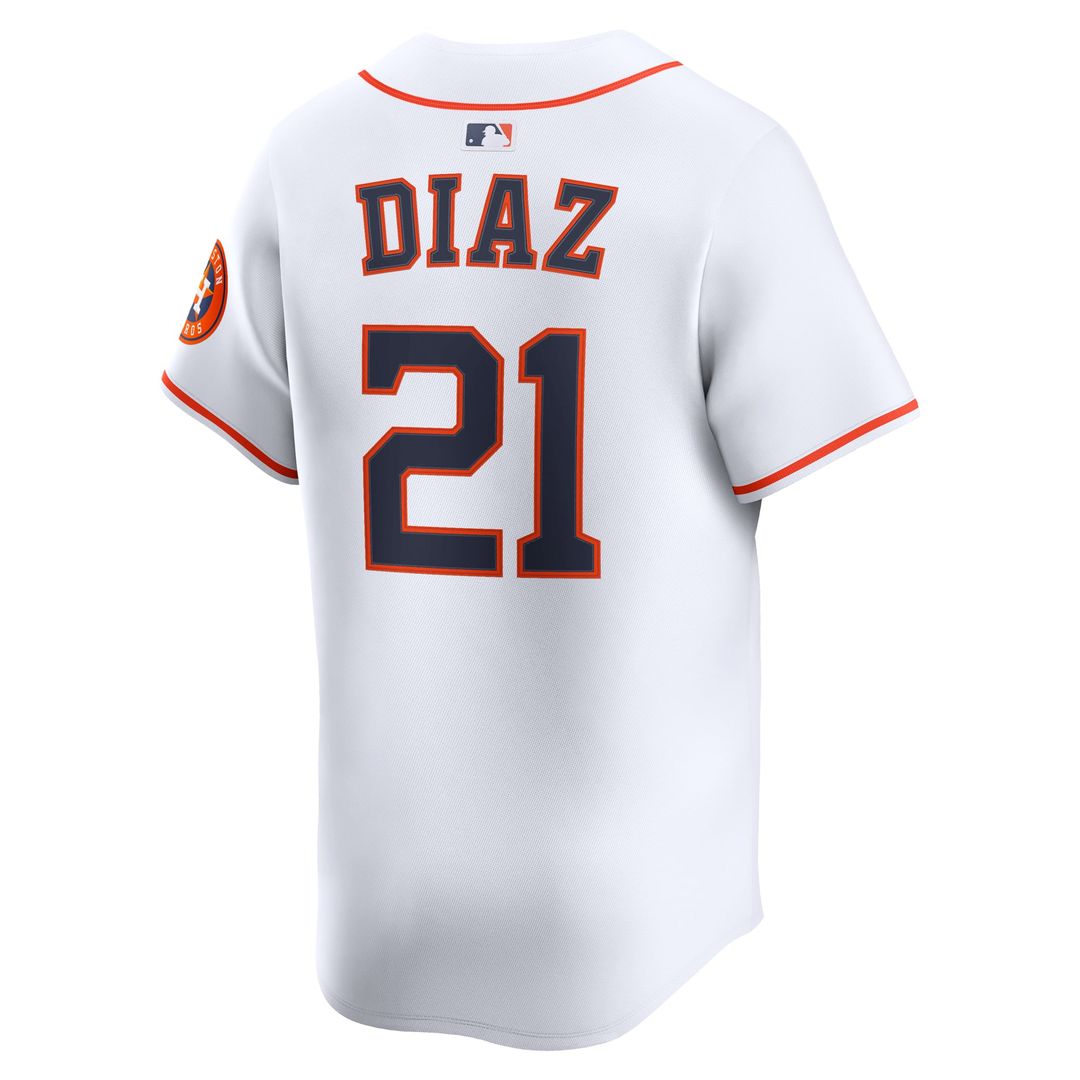 Yainer Diaz Houston Astros Nike Home Limited Player Jersey - White | MLB Fan Gear
