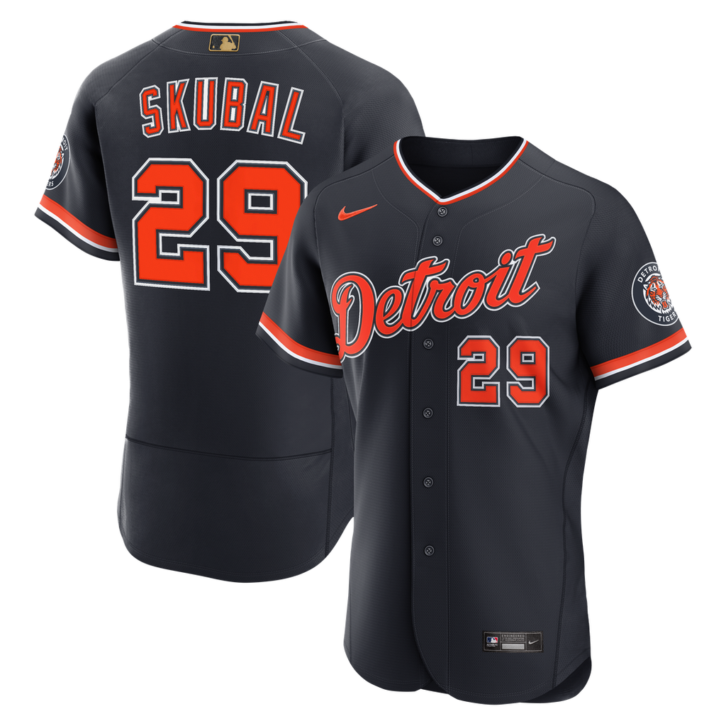 Tarik Skubal Detroit Tigers Nike Alternate MLB Awards Authentic Jersey - Navy | Fan Gear
