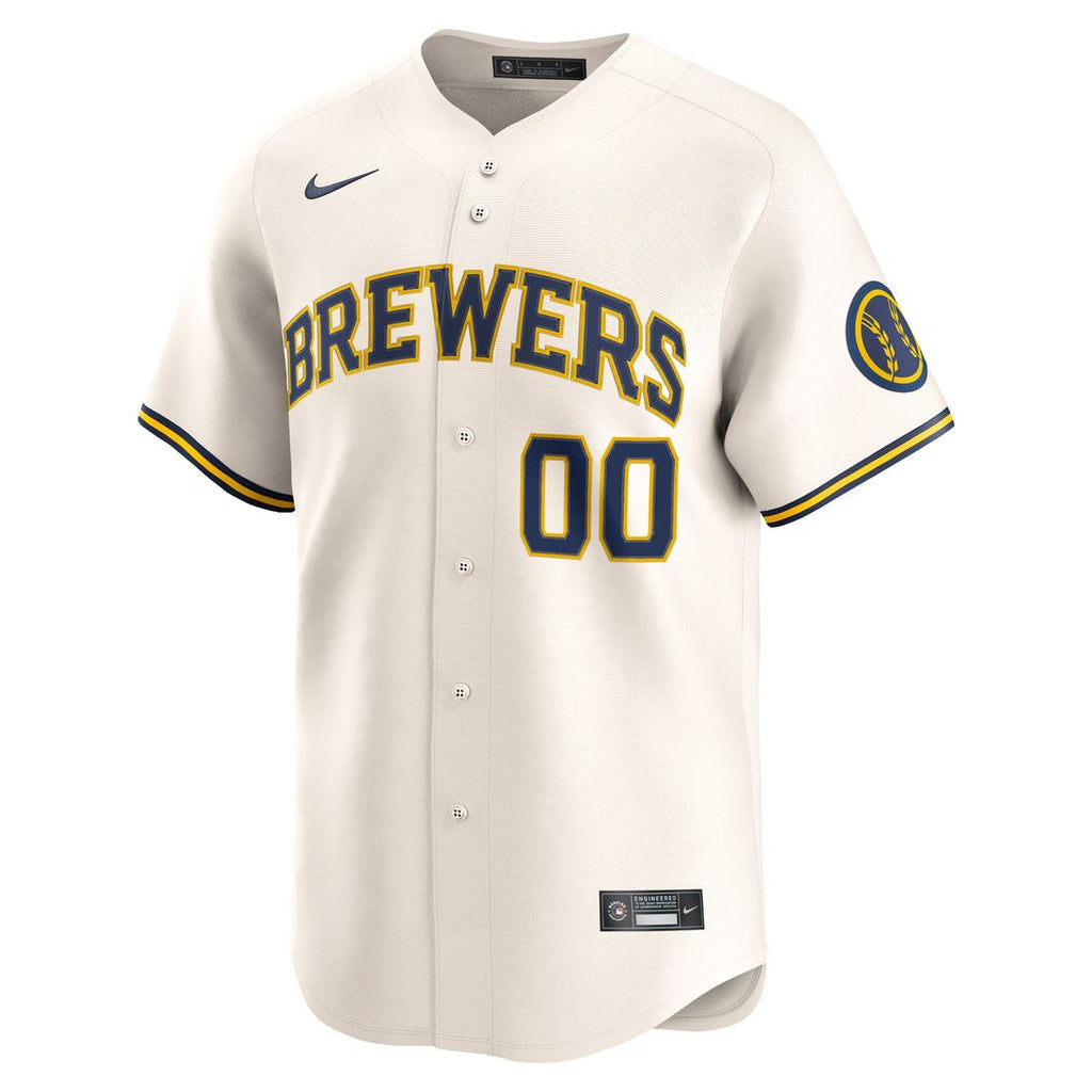 Milwaukee Brewers Nike Home Limited Custom Jersey - Cream | MLB Fan Gear