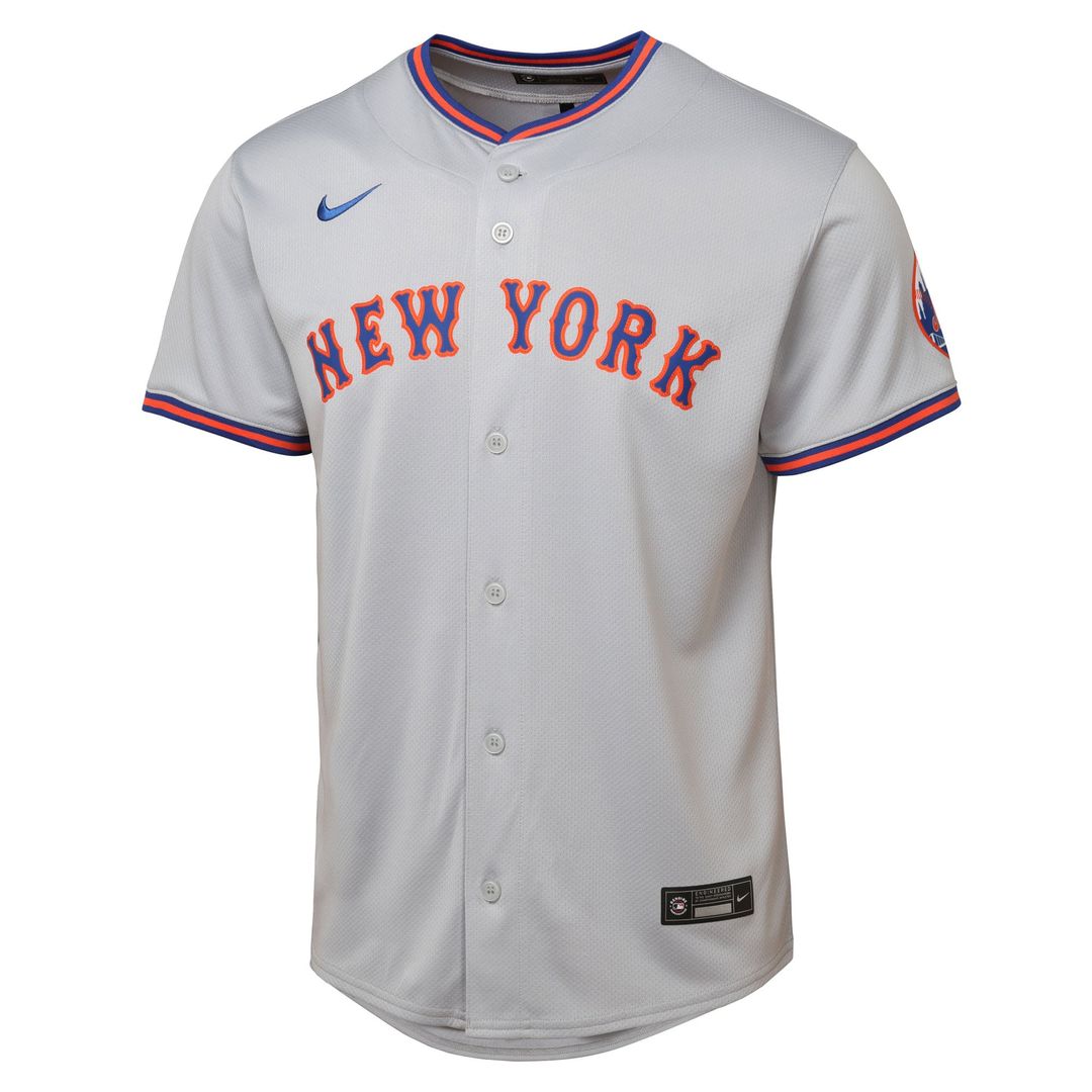 New York Mets Youth Road Limited Jersey - Gray | Nike MLB Fan Gear