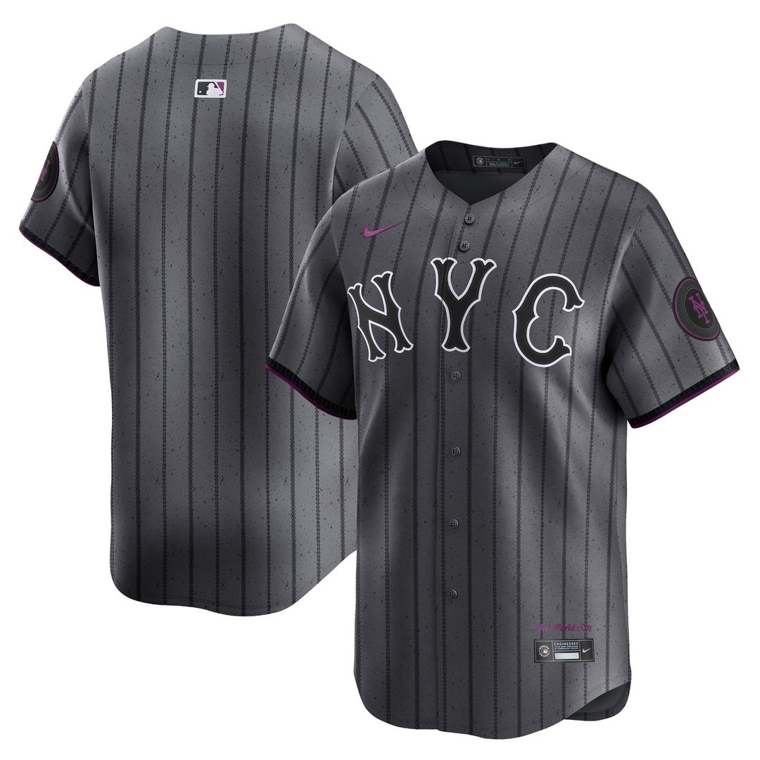 New York Mets Nike 2024 City Connect Limited Jersey - Graphite | MLB Fan Gear