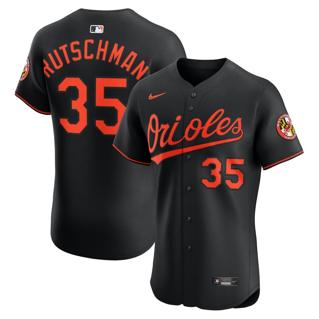 Adley Rutschman Baltimore Orioles Nike Alternate Elite Jersey - Black | MLB Fan Gear