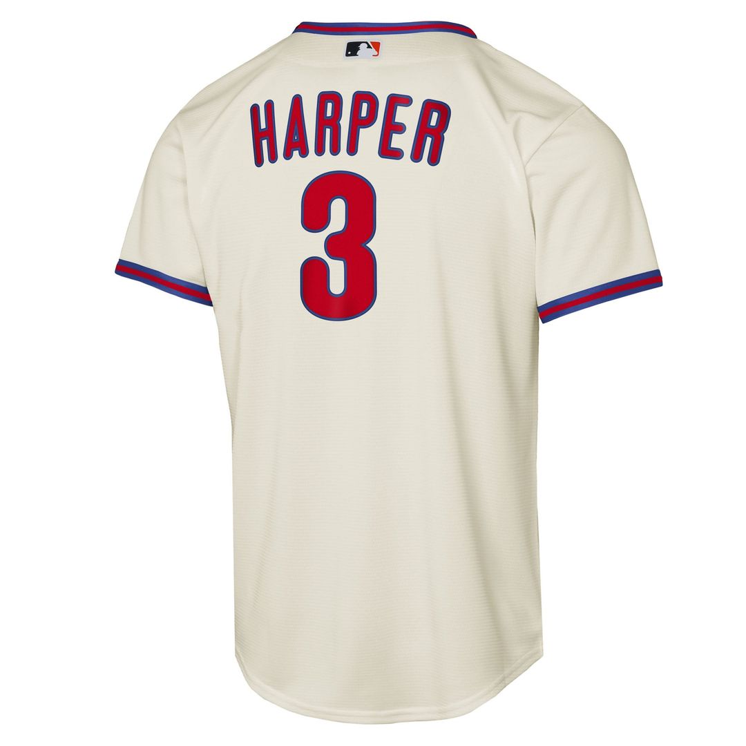 Bryce Harper Philadelphia Phillies Nike Youth Alternate 2 Replica Jersey - Cream | MLB Fan Gear