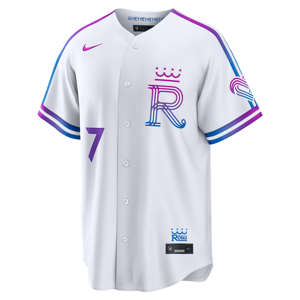 Bobby Witt Jr. Kansas City Royals Nike 2026 City Connect Stadium Jersey - White | MLB Fan Gear