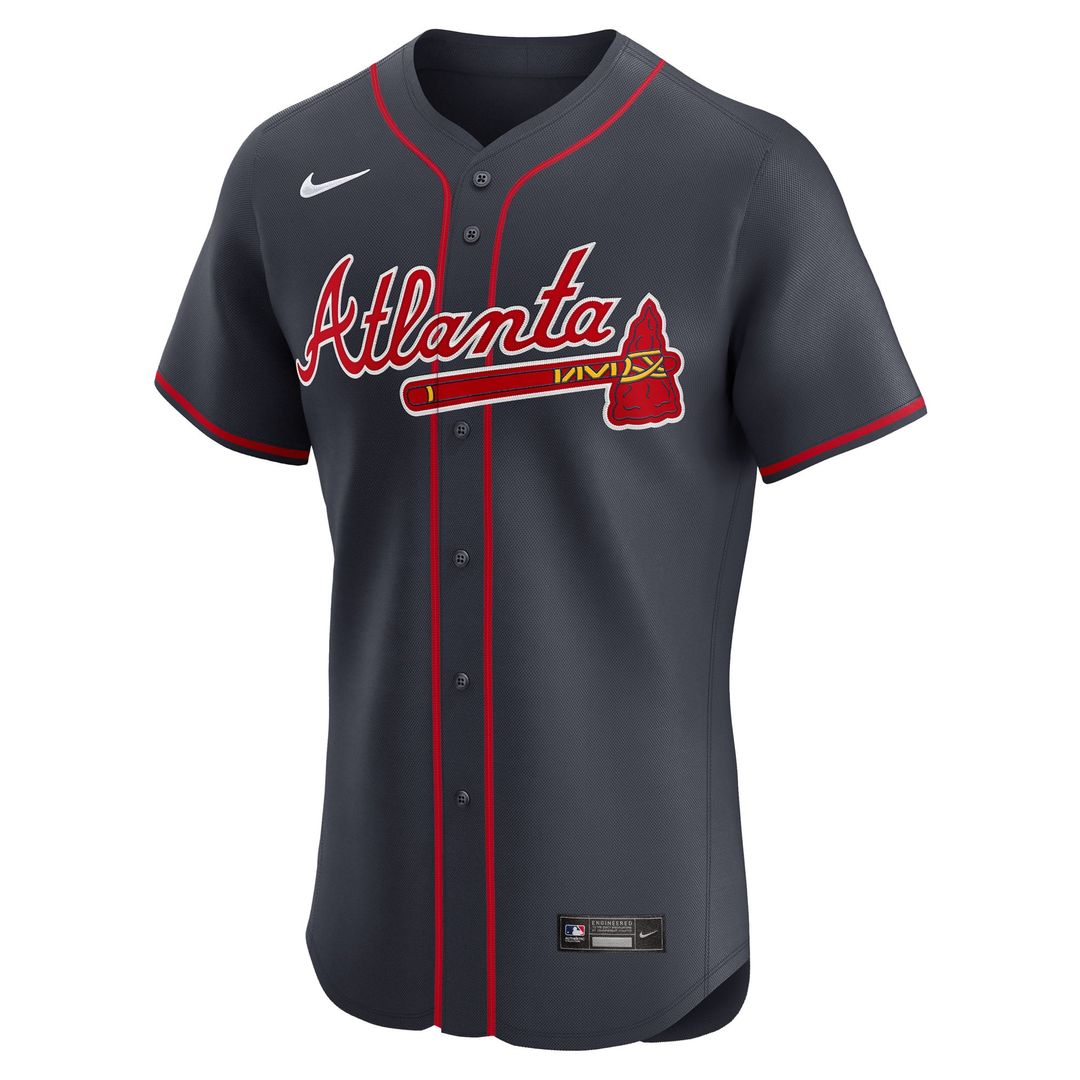 Ronald Acuña Jr. Atlanta Braves Nike Alternate Elite Jersey - Navy | MLB Fan Gear