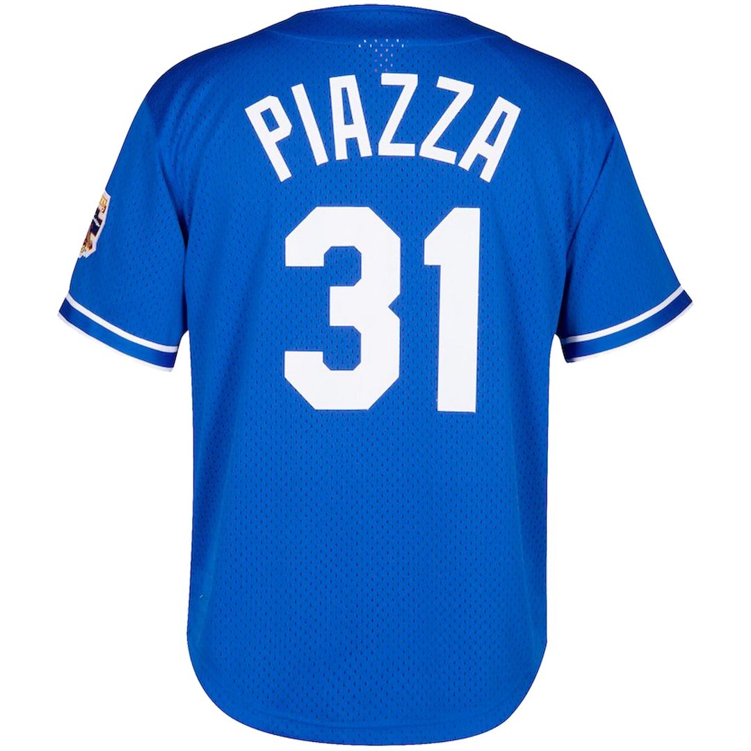 Mike Piazza Los Angeles Dodgers Mitchell & Ness Big & Tall Cooperstown Mesh Batting Practice Jersey - Royal | MLB Fan Gear