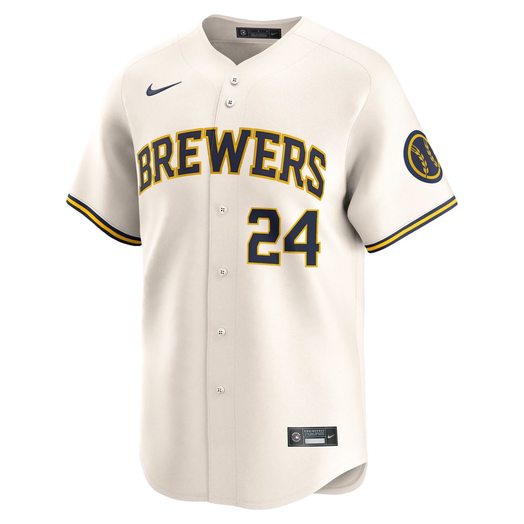 William Contreras Milwaukee Brewers Nike Home Limited Player Jersey - Cream | MLB Fan Gear