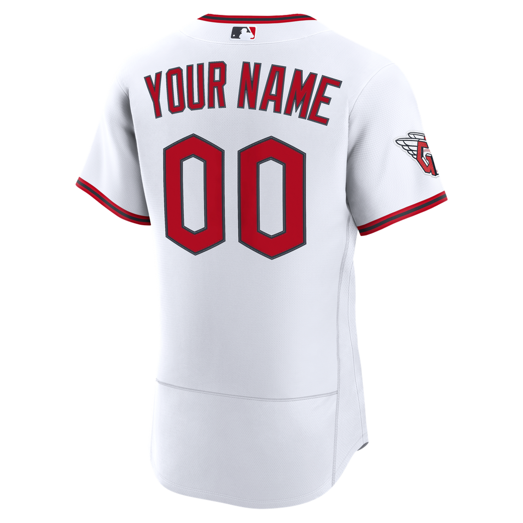 Cleveland Guardians Nike Home Authentic Custom Jersey - White | MLB Fan Gear