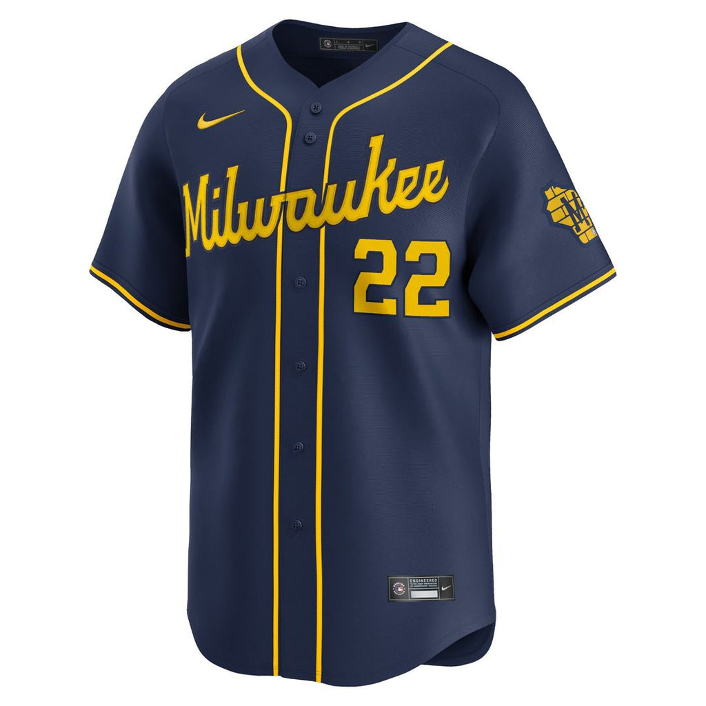 Christian Yelich Milwaukee Brewers Nike Alternate Limited Player Jersey – Navy | MLB Fan Gear
