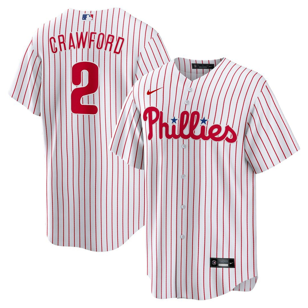 Justin Crawford Philadelphia Phillies Nike Home Replica Jersey - White | MLB Fan Gear