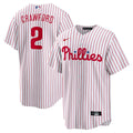 Justin Crawford Philadelphia Phillies Nike Home Replica Jersey - White | MLB Fan Gear