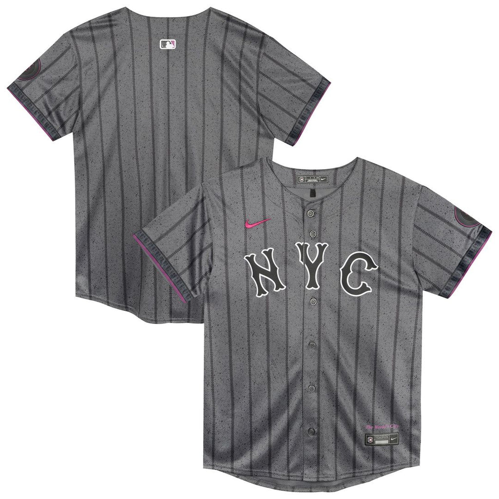 New York Mets Nike Preschool City Connect Jersey - Gray | MLB Fan Gear