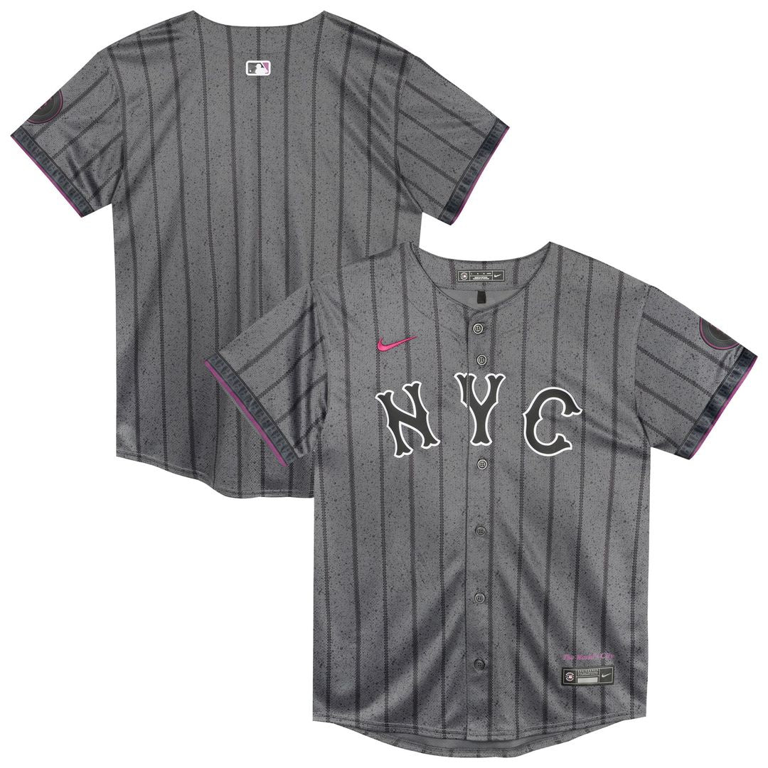 New York Mets Nike Preschool City Connect Jersey - Gray | MLB Fan Gear