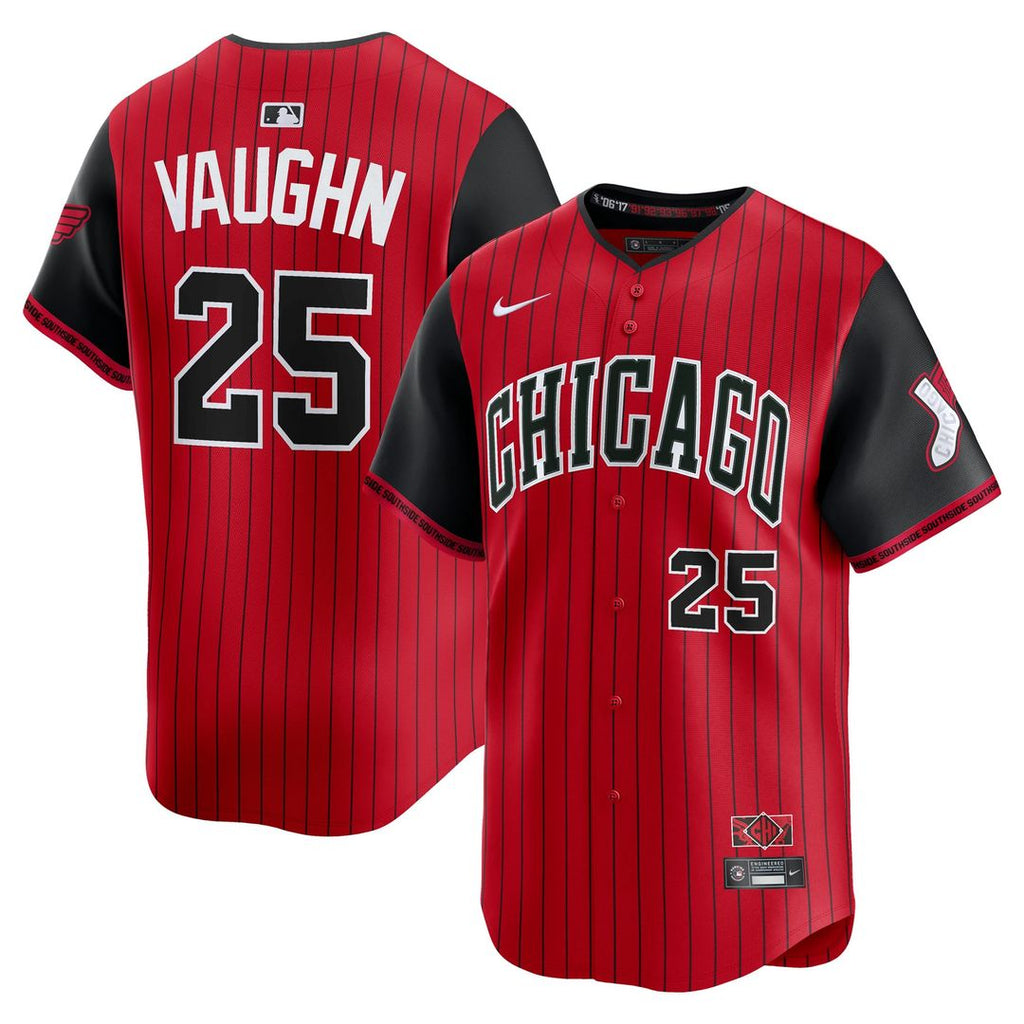 Andrew Vaughn Chicago White Sox Nike 2025 City Connect Limited Player Jersey - Red/ Black | MLB Fan Gear