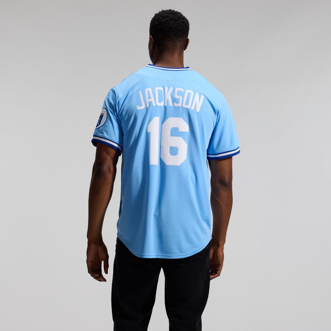 Bo Jackson Kansas City Royals Nike Throwback Cooperstown Collection Limited Jersey - Light Blue | MLB Fan Gear