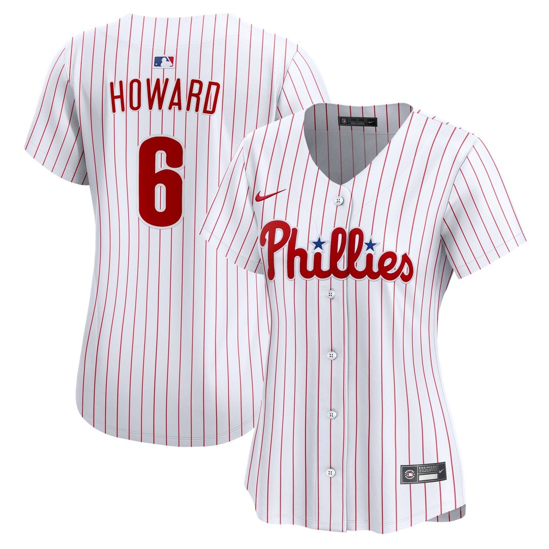 Ryan Howard Philadelphia Phillies Nike Women's Limited Jersey - White | MLB Fan Gear