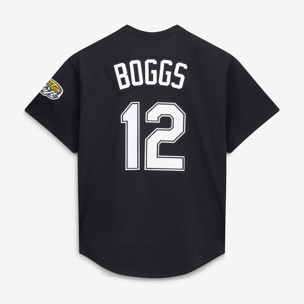 Wade Boggs Tampa Bay Rays Mitchell & Ness Authentic Batting Practice Jersey - Black | MLB Fan Gear