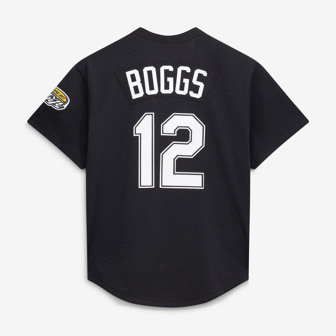 Wade Boggs Tampa Bay Rays Mitchell & Ness Authentic Batting Practice Jersey - Black | MLB Fan Gear