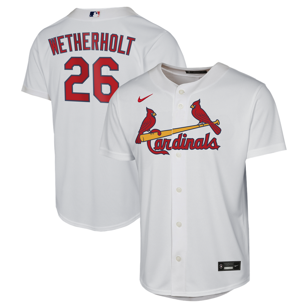 JJ Wetherholt St. Louis Cardinals Nike Youth Home Replica Jersey - White | MLB Fan Gear
