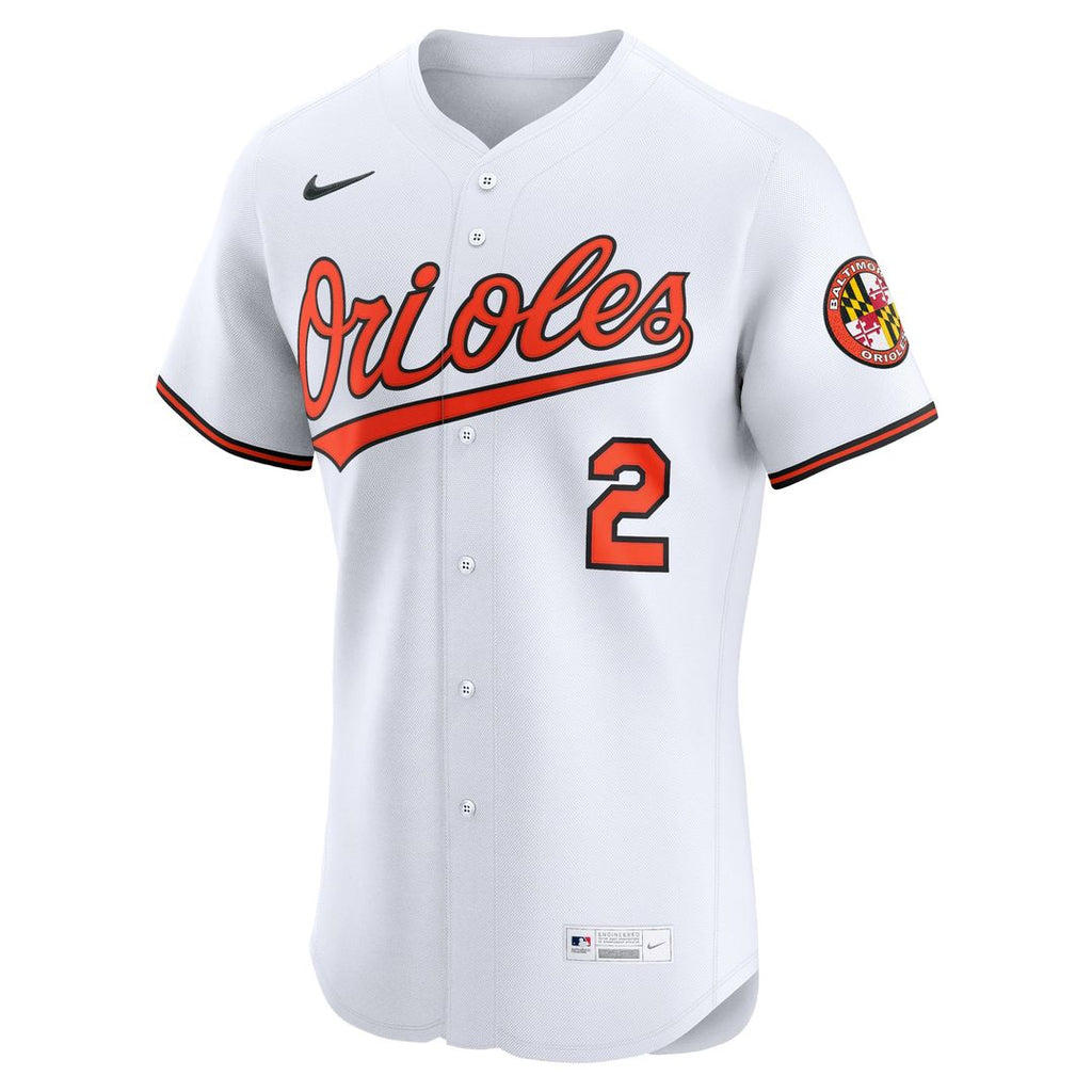 Gunnar Henderson Baltimore Orioles Nike Home Elite Jersey - White | MLB Fan Gear