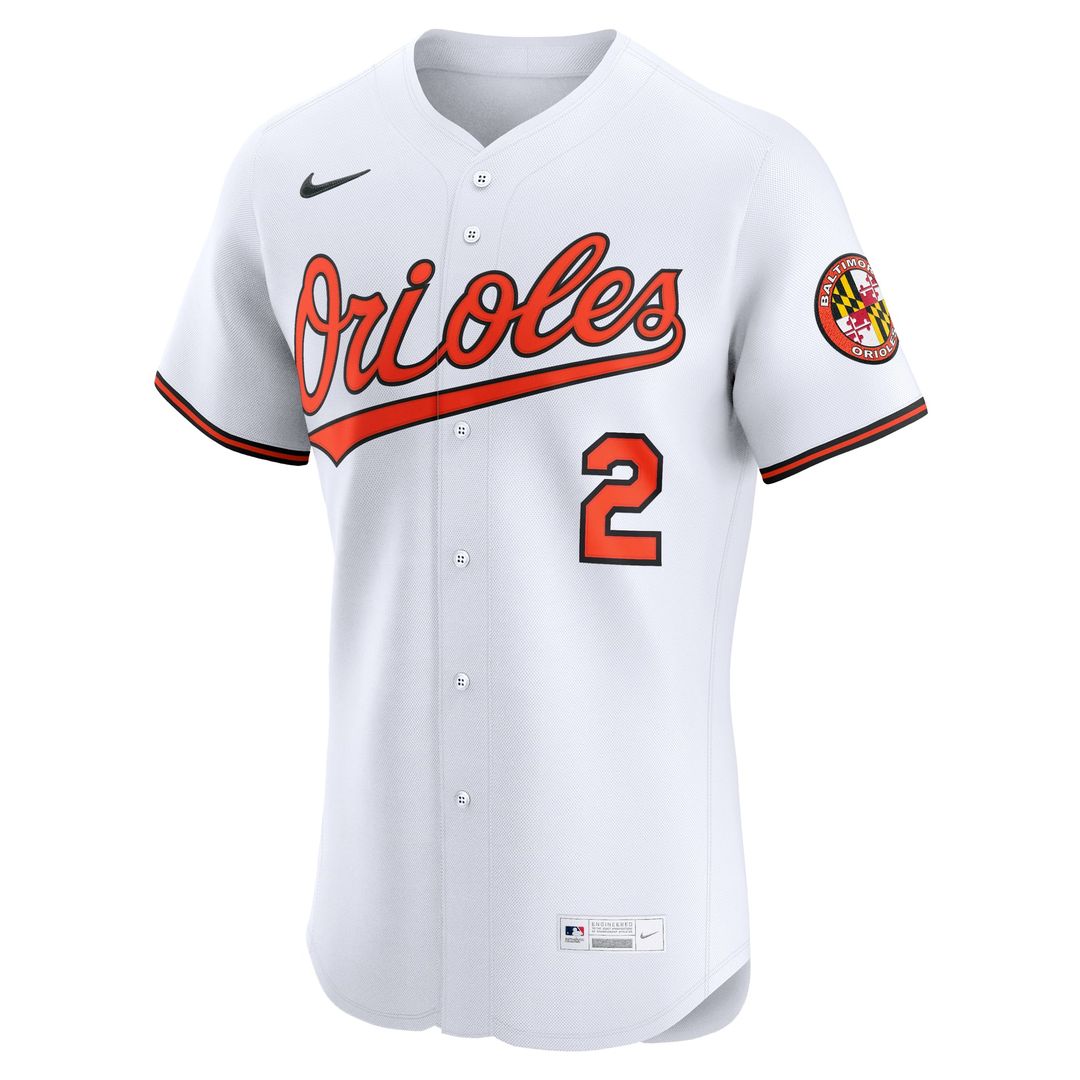 Gunnar Henderson Baltimore Orioles Nike Home Elite Jersey - White | MLB Fan Gear
