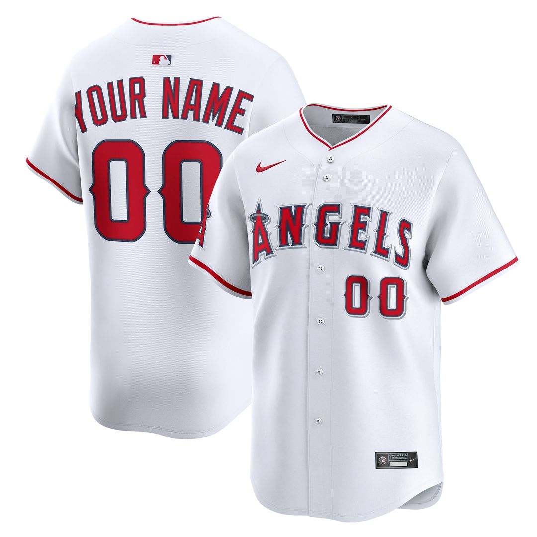 Los Angeles Angels Nike Alternate Limited Custom Jersey - Red | MLB Fan Gear