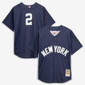 Derek Jeter New York Yankees Mitchell & Ness Authentic Batting Practice Jersey - Navy | MLB Fan Gear