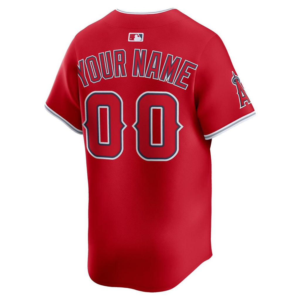 Los Angeles Angels Nike Alternate Limited Custom Jersey - Red | MLB Fan Gear