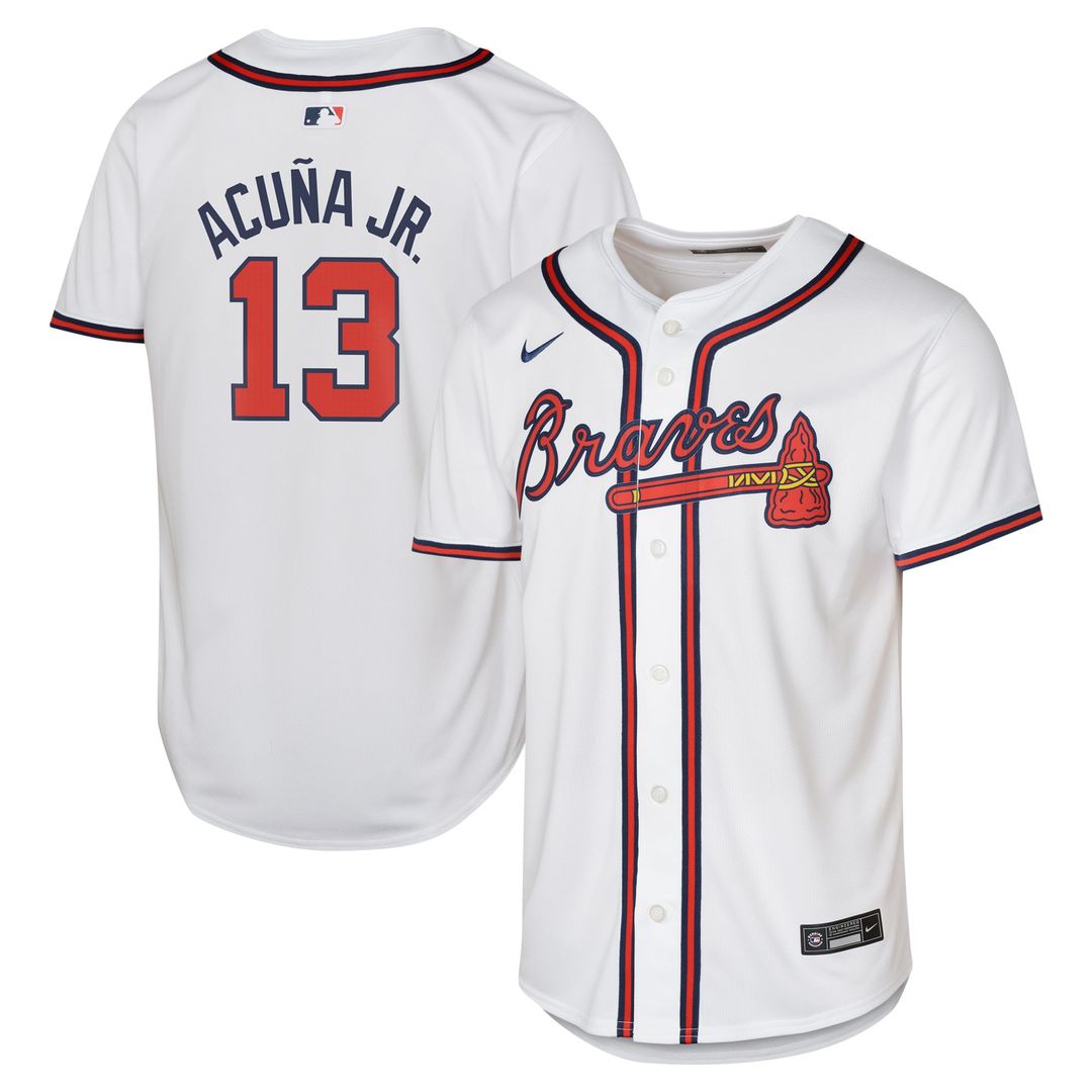 Ronald Acuña Jr. Atlanta Braves Nike Youth Home Limited Player Jersey - White | MLB Fan Gear