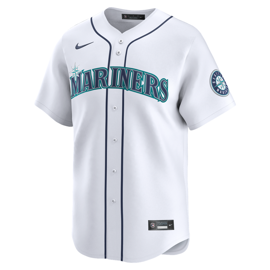Josh Naylor Seattle Mariners Nike Home Limited Jersey - White | MLB Fan Gear