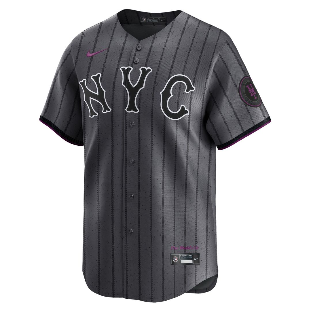 New York Mets Nike 2024 City Connect Limited Jersey - Graphite | MLB Fan Gear