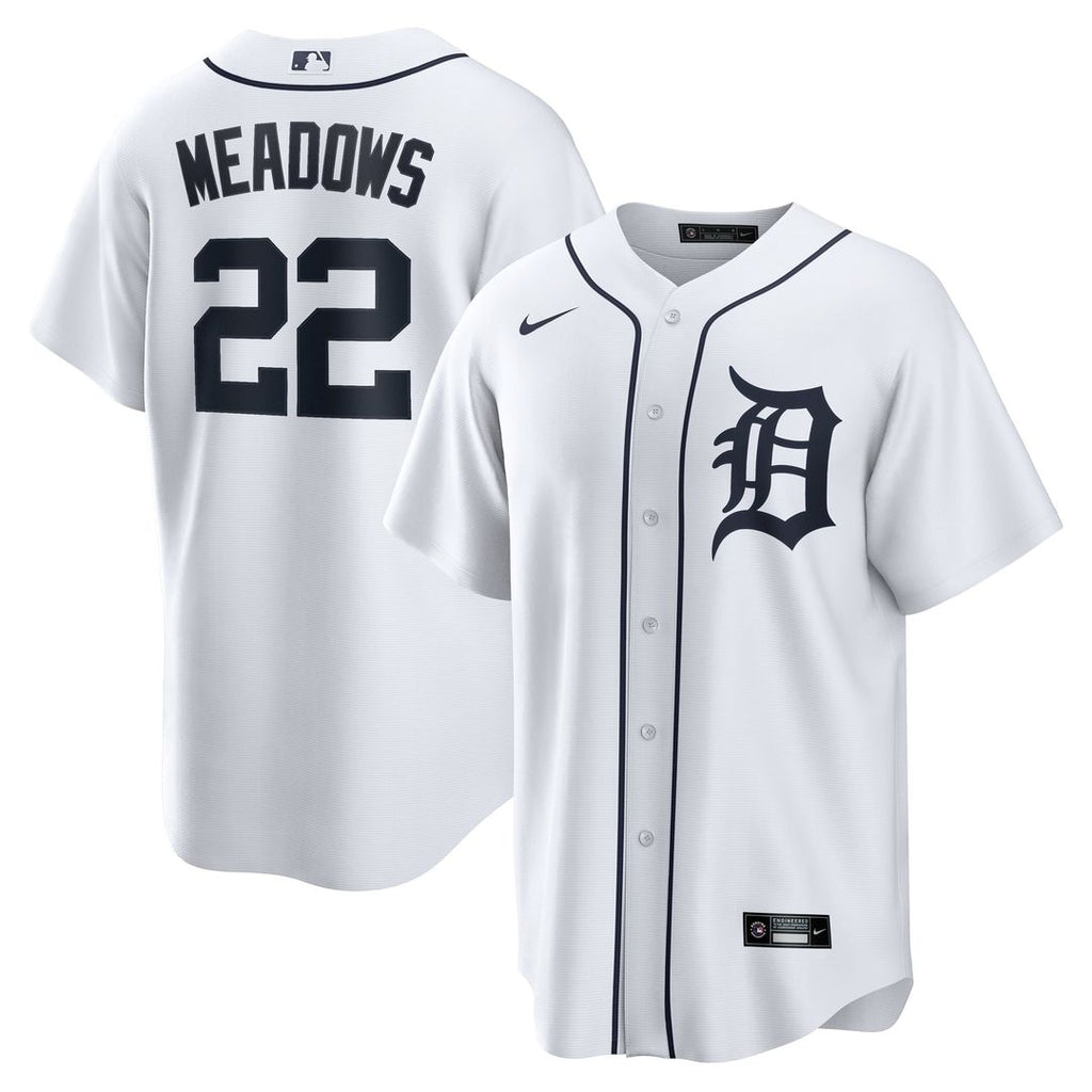 Parker Meadows Detroit Tigers Nike Home Replica Jersey - White | MLB Fan Gear