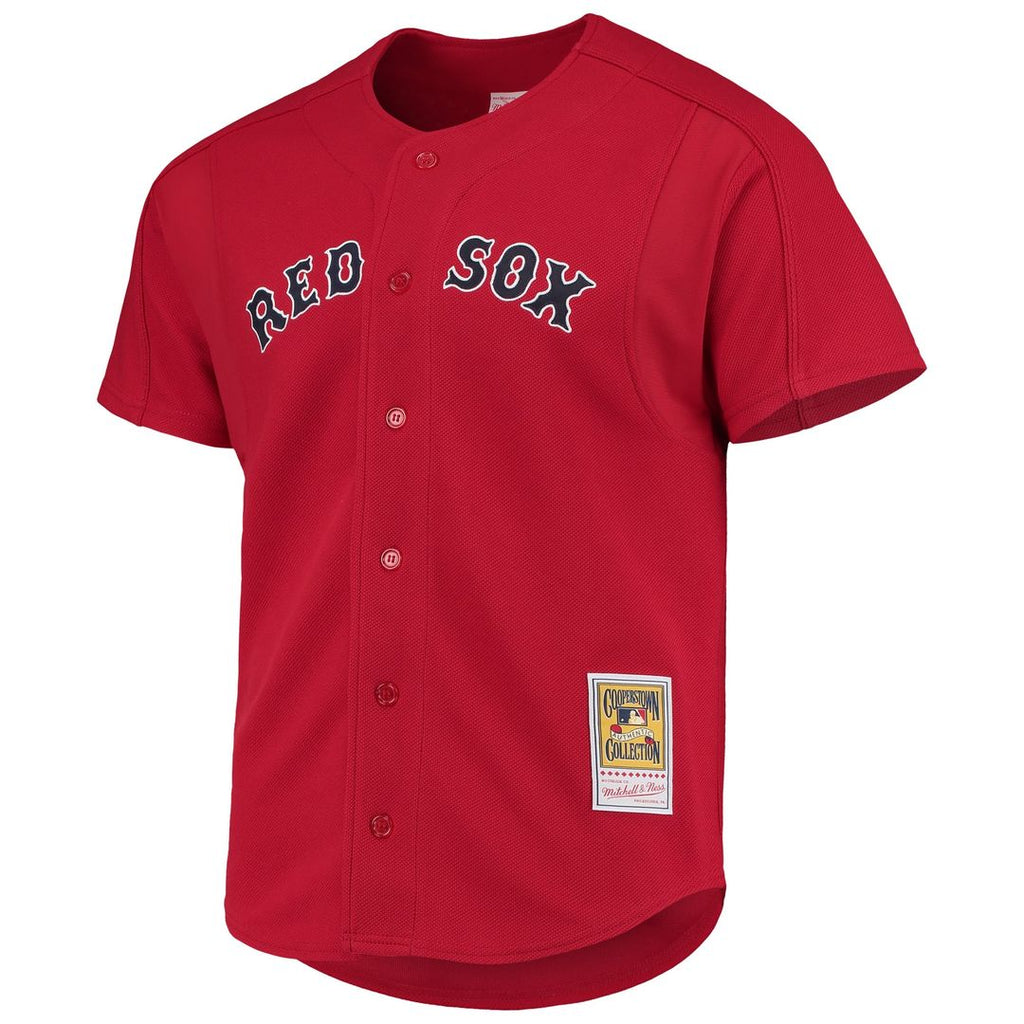 David Ortiz Boston Red Sox Mitchell & Ness Cooperstown Collection Mesh Batting Practice Button-Up Jersey - Red | MLB Fan Gear