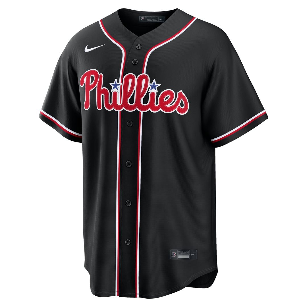Bryce Harper Philadelphia Phillies Nike Fashion Replica Black Out Jersey | MLB Fan Gear