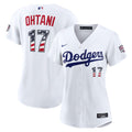 Shohei Ohtani Los Angeles Dodgers Nike Women's USA 250 Fourth of July Home Stadium Jersey - White | MLB Fan Gear