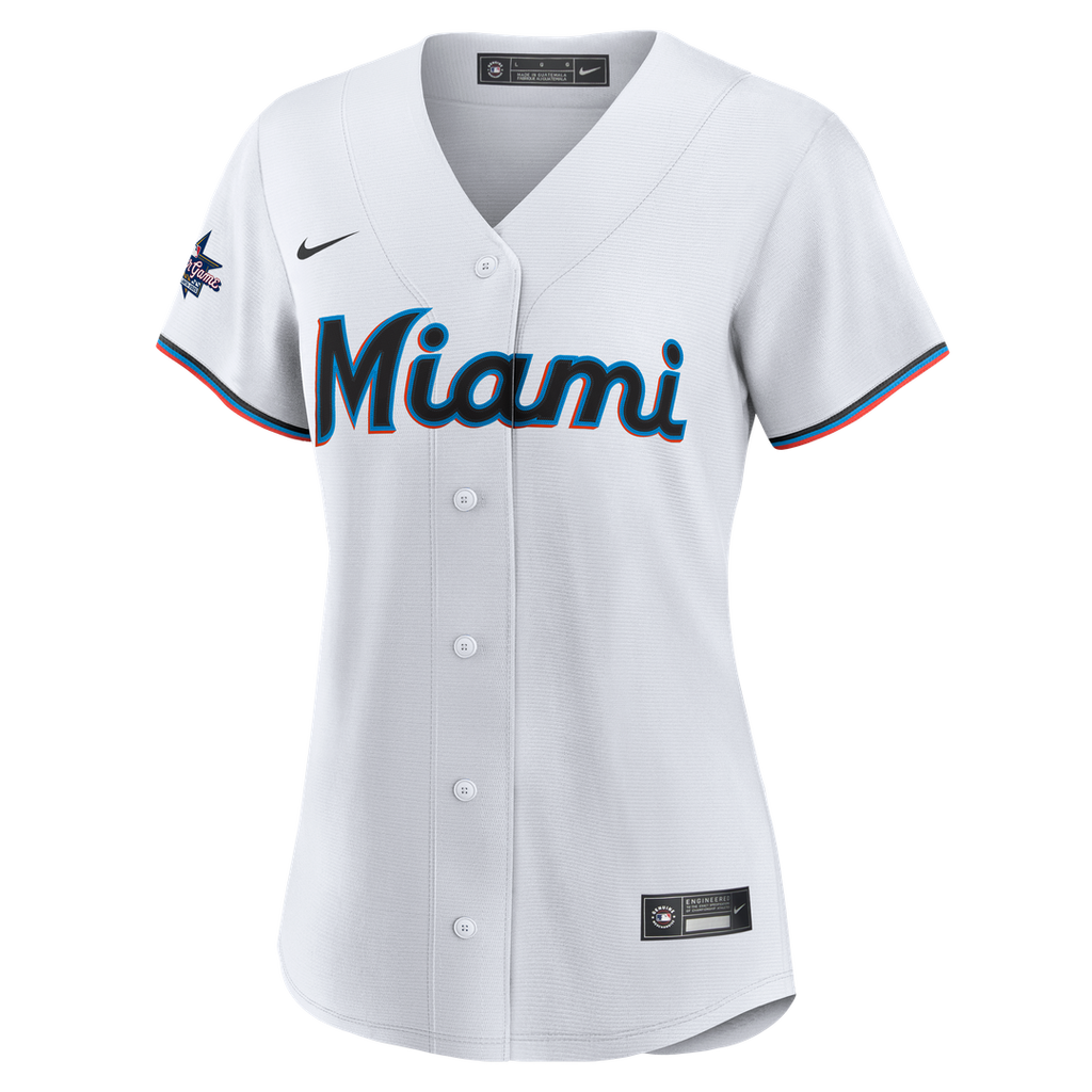 Miami Marlins Nike Women's Replica Team Jersey - White | MLB Fan Gear