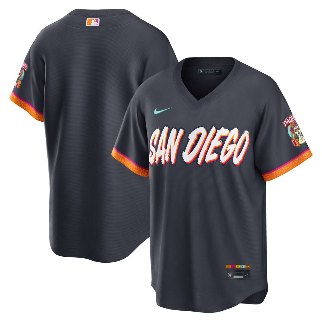 San Diego Padres Nike 2026 City Connect Stadium Jersey - Obsidian | MLB Fan Gear
