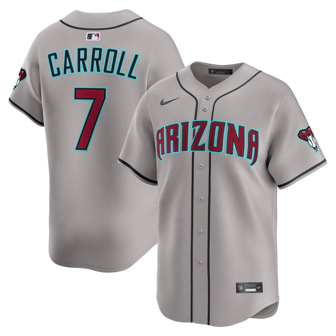Corbin Carroll Arizona Diamondbacks Nike Road Limited Player Jersey - Gray | MLB Fan Gear