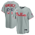 Cristopher Sanchez Philadelphia Phillies Nike USA 250 Fourth of July Road Stadium Jersey - Gray | MLB Fan Gear