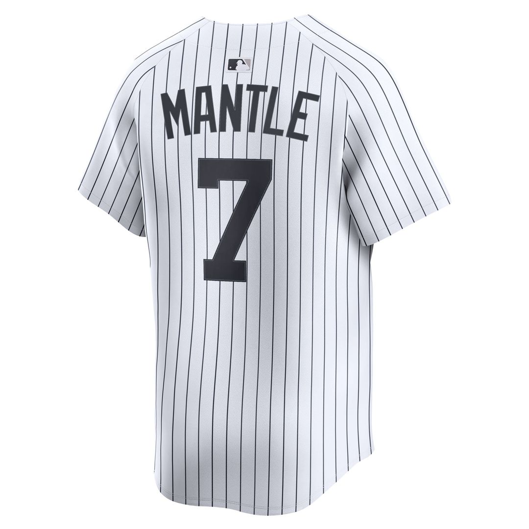 Mickey Mantle New York Yankees Nike Home Limited Player Jersey - White | MLB Fan Gear