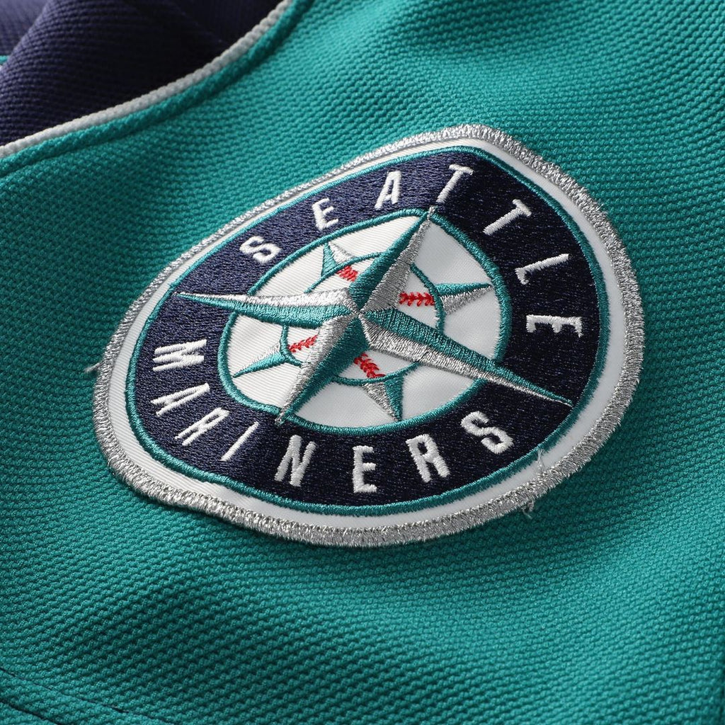 Ichiro Suzuki Seattle Mariners Mitchell & Ness 2006 Cooperstown Mesh Batting Practice Button-Up Jersey - Navy | MLB Fan Gear