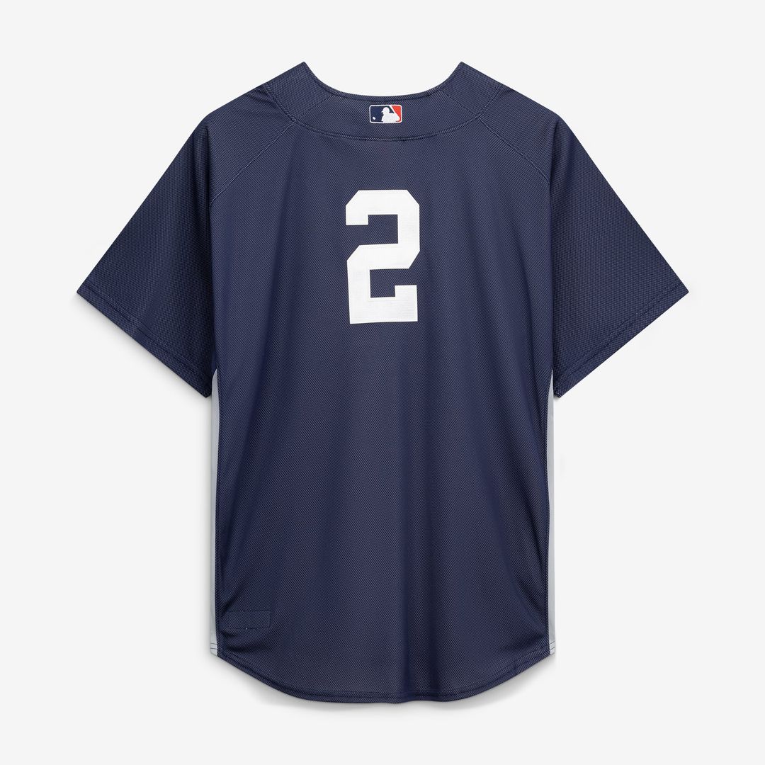 Derek Jeter New York Yankees Mitchell & Ness Authentic Batting Practice Jersey - Navy | MLB Fan Gear