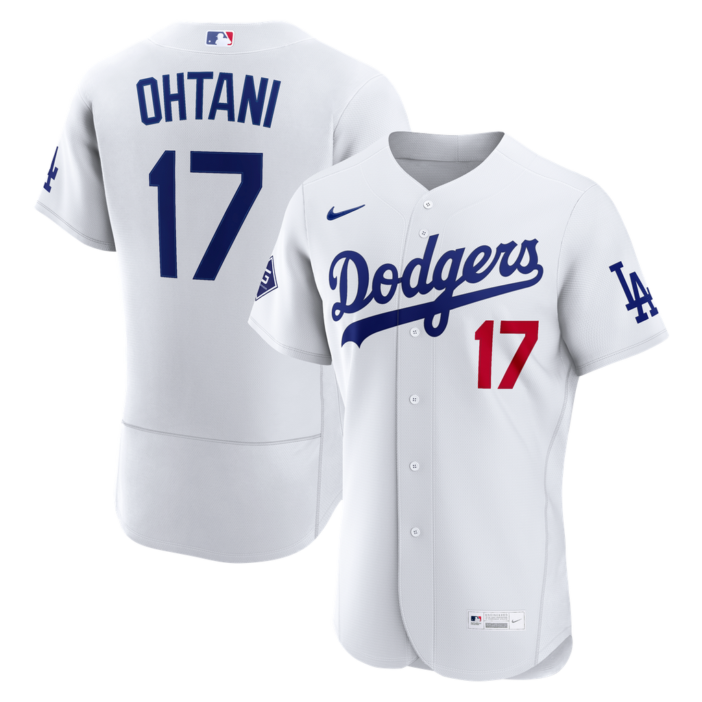 Shohei Ohtani Los Angeles Dodgers Nike Home Authentic Sponsor Patch Jersey - White | MLB Fan Gear